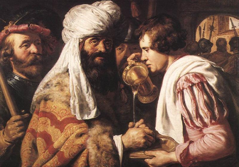 LIEVENS, Jan Pilate Washing his Hands sg Sweden oil painting art